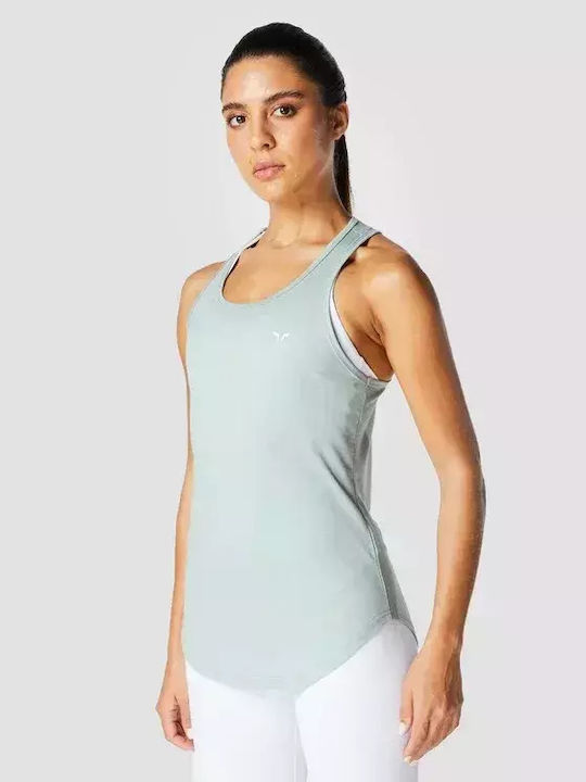 Save The Duck Women's Athletic Blouse Sleeveless Blue