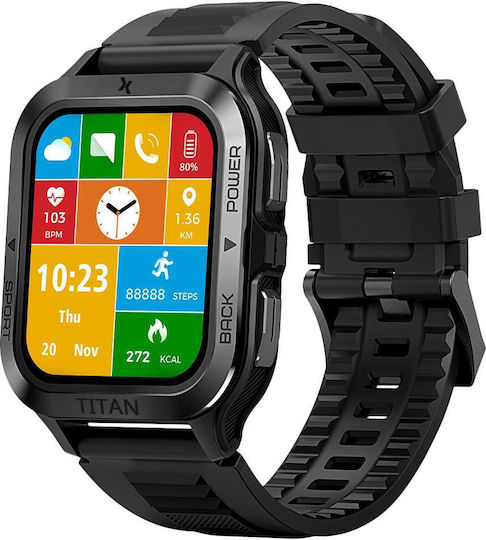 MaxCom FW67 Titan Pro Smartwatch (Negru)