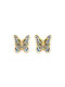 Chrysalis Earrings Gold Plated