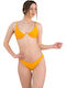 Underwire Bikini Set Bra & Brazil Bottom Yellow