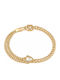 Rebecca Women's Bracelet made of Brass Gold Plated with Zircon