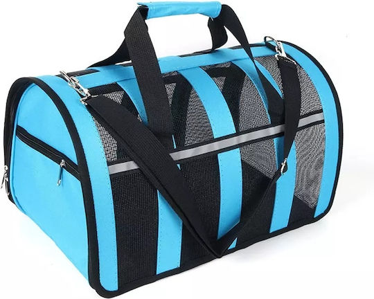 Umhängetasche für Hunde / Katzen bis 5.5kg Light Blue L25xB42xH26cm.