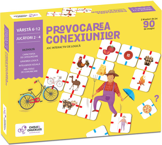 Joc de Societate Provocarea Conexiunilor - Why Connect pentru 2-4 Jucători 6+ Ani Chalk & Chuckles