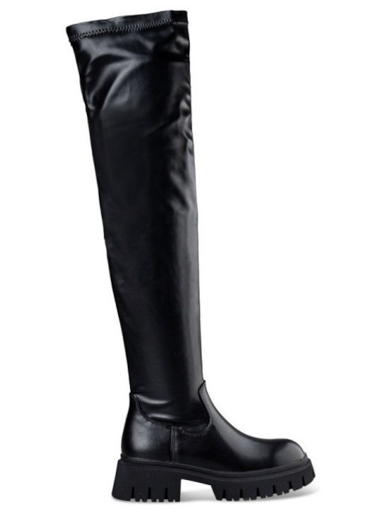 Envie Shoes Synthetic Leather Women's Boots Black