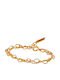Akzent Chain Hand made of Stainless Steel Gold-plated