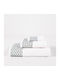 Linea Interiors Σετ Βρεφικές Πετσέτες 3τμχ White - Aqua Βάρους 500gr/m²