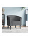 Barrel Armchair Dark Grey 70x56x68cm