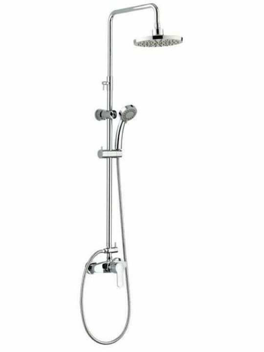 Rousseau S7141631 Shower Column with Mixer Silver