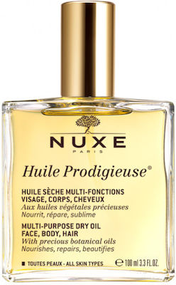 Nuxe Huile Prodigieuse Multi-Purpose Organic Dry Oil for Face, Hair, and Body 100ml