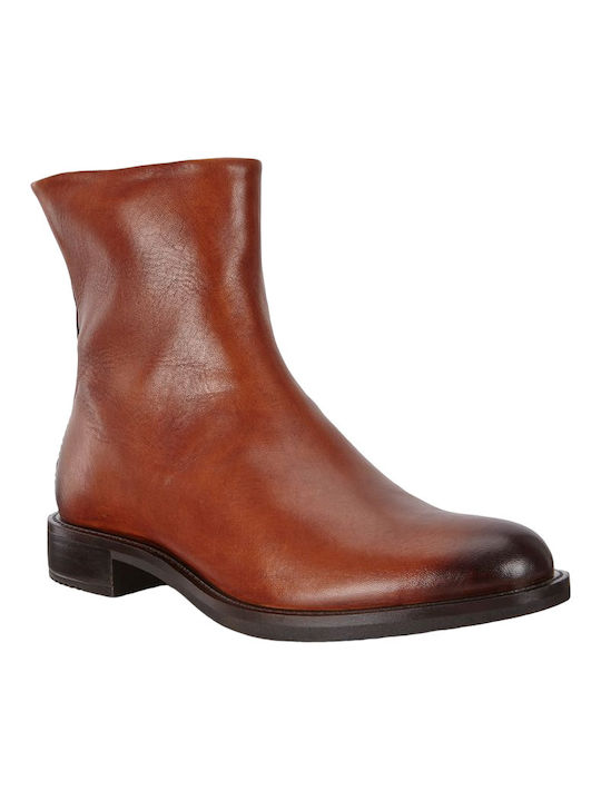 Ecco Leder Damen Knöchelstiefel Braun