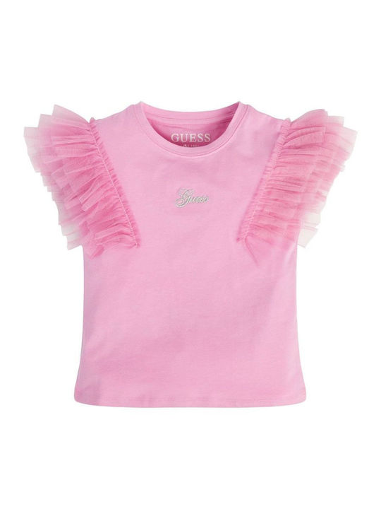 Guess Kids Blouse Short Sleeve Pink