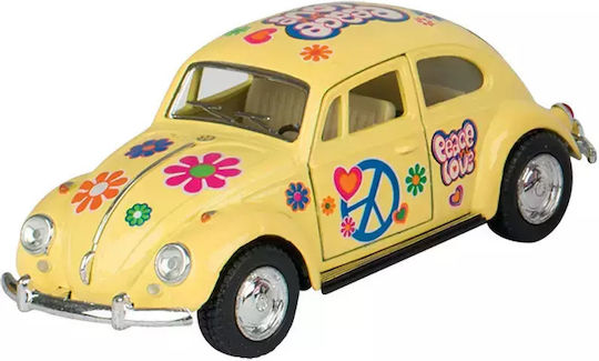 Goki Volkswagen Classical Beetle 1967 Αυτοκινητάκι Κίτρινο 1:32 για 3+ Ετών