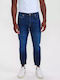 Alex Ανδρικό Παντελόνι Τζιν με Relaxed Tapered Εφαρμογή Mid Blue Denim