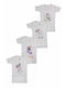 Onurel Set of Kids' Undershirts White 4pcs