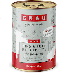 Grau Wet Food for Cat with Calf 400gr