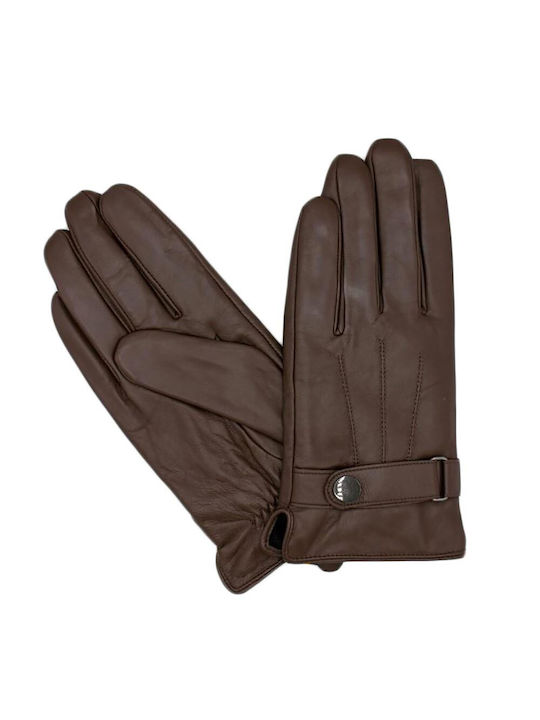 Paperinos Men's Leather Gloves Brown