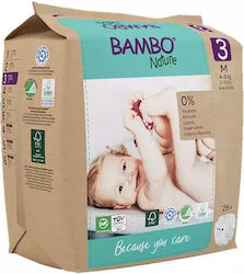Bambo Nature No. 3 για 4-8kg 28τμχ Bambo Nature No. 3 για 4-8kg 28τμχ