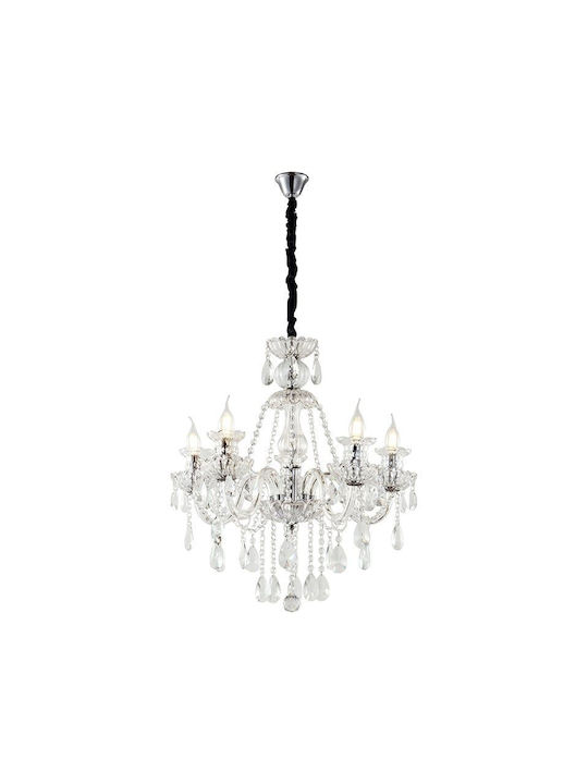 Artekko Chandelier with Crystals Transparent 023-3013