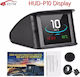 Digitales Spannungsmesser OBD2 Head Up Display und Wassertemperatur für Auto 68mm für Platzierung im Dashboard