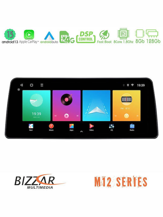 Bizzar Car Audio System for Nissan NV300 2021-2022 (Bluetooth/USB/WiFi/GPS/Apple-Carplay/Android-Auto) with Touch Screen 12.3"