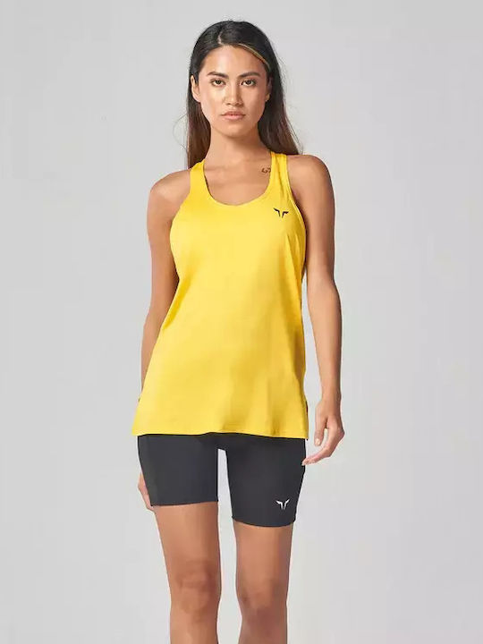 Squatwolf Women's Athletic Blouse Sleeveless Yellow