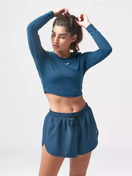 Squatwolf Γυναικείο Αθλητικό Crop Top Μακρυμάνι...