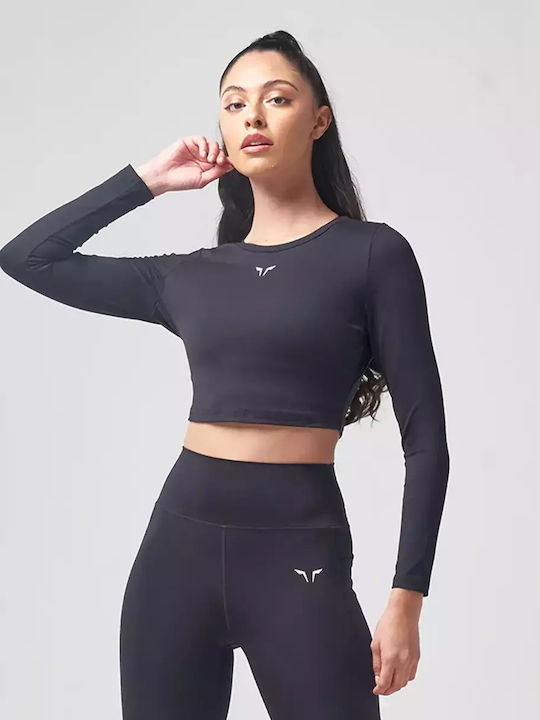 Squatwolf Γυναικείο Αθλητικό Crop Top Μακρυμάνι...