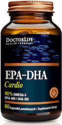 Doctor Life Epa-dha Cardio 90% Рибено масло 250мг 3гр 60 капси