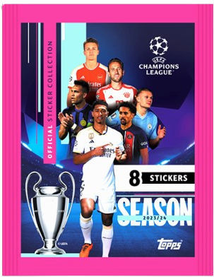 Topps Stickers Champions League 2024 Topps 8pcs