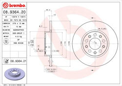 Brembo Bremsscheiben-Set Brembo Bremsscheiben-Set