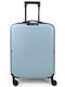 Pegasus Βαλίτσα Ταξιδίου Καμπίνας Σκληρή Sky Blue με 4 Ρόδες Ύψους 55εκ.