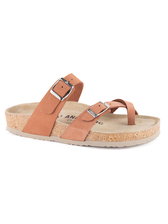 Vesna Leather Women's Flat Sandals Anatomic in Color