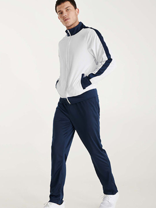 Esparta Tracksuit Glossy White / Dark Blue