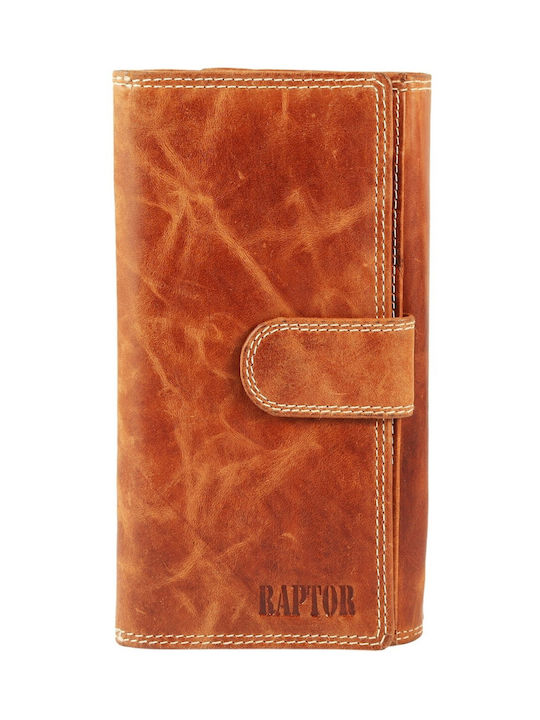 Raptor Large Leather Women's Wallet Tabac Brown