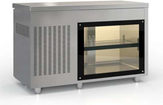Inox Dobros Commercial Refrigerator with 2 Doors L135xD60xH87cm