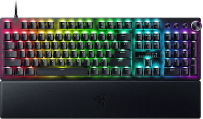 Razer Huntsman V3 Pro Analog Optisch Gaming Tastatur mit Razer Analog Optisch Gen-2 Schaltern und RGB-Beleuchtung Schwarz