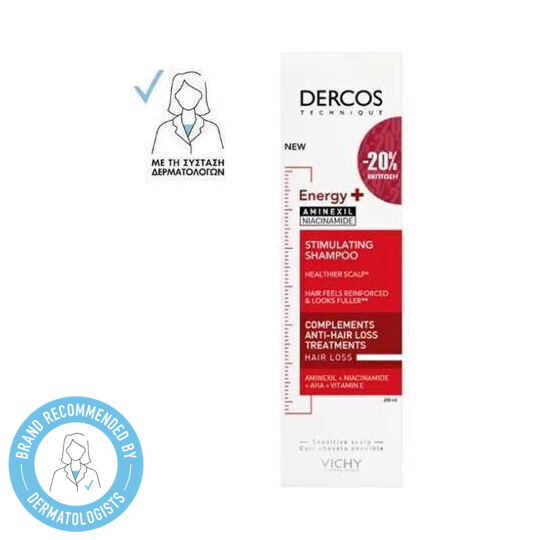 Vichy Dercos Energy+ Σαμπουάν κατά της Τριχόπτωσης για Όλους τους Τύπους Μαλλιών 200ml