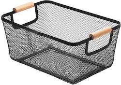 Estia Bamboo Essentials Кутия за хляб Метал Черна 30x21x14см