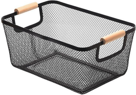 Estia Bamboo Essentials Bread Box Metallic Black 30x21x14cm