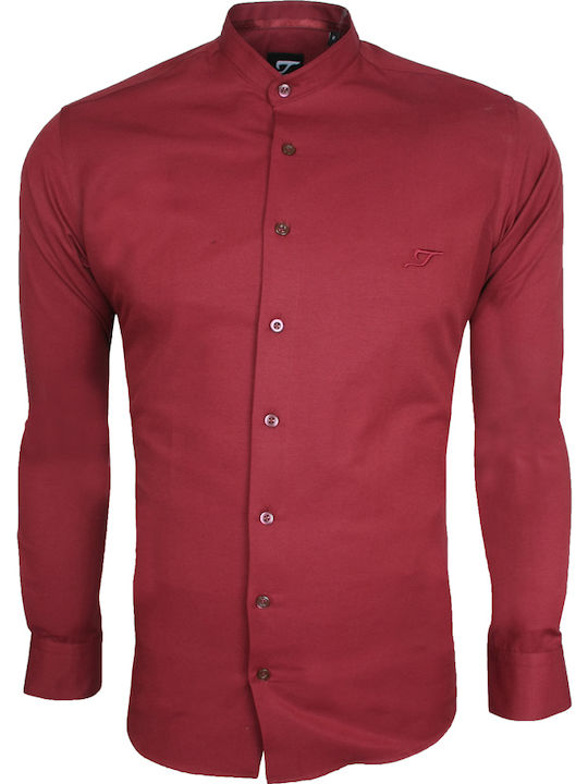 Gunson Cotton Shirt Burgundy
