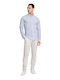 Long-sleeved Linen Shirt Light Blue