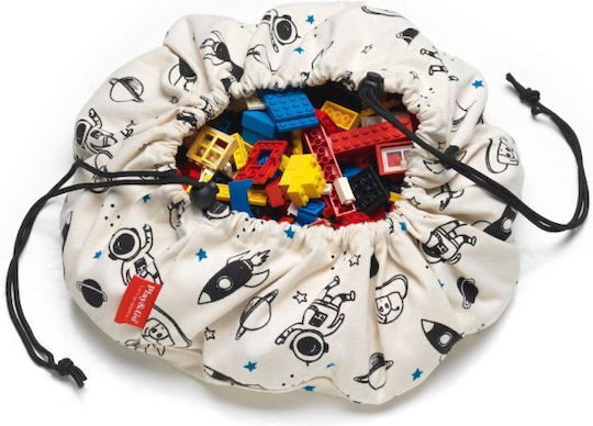 Play&go Kinder Spielmatte aus Stoff Mini Space Mehrfarbig 40x40cm 1Stück