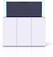 Nyos Fish Aquarium Capacity 378lt with 125x55x55cm White
