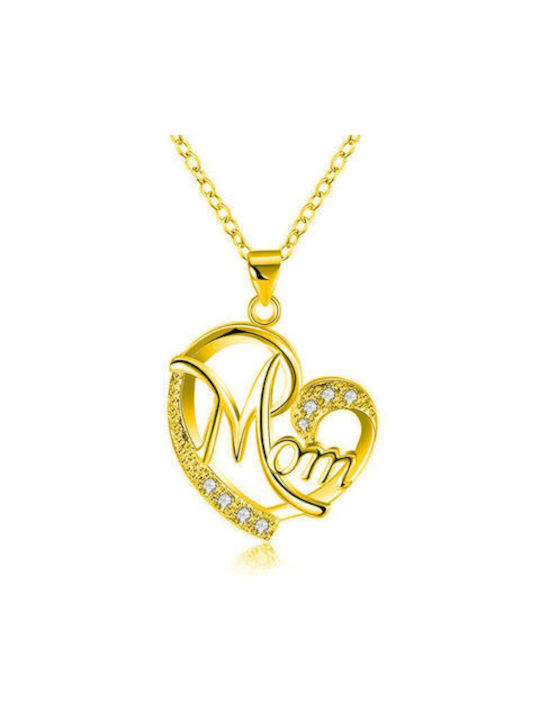 Necklace Mum Gold Plated