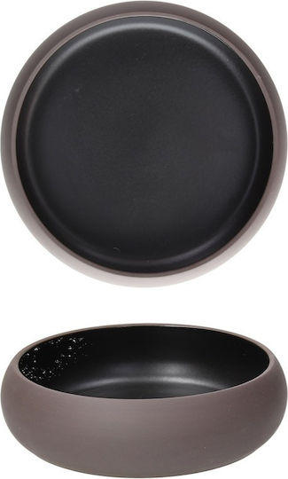 Tognana Serving Bowl Round made of Porcelain Brown with Diameter 19cm 2pcs