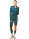 Instruire Colanti de femei Cropped Colanti Deep Lagoon/Thistle
