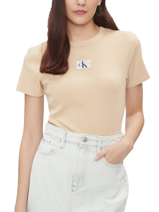 Calvin Klein Women's T-shirt Brown