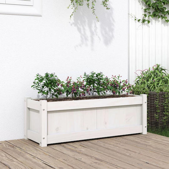 vidaXL Blumenkasten Hölzernes White