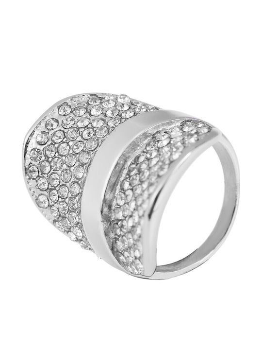 Akzent Damen Ring aus Stahl