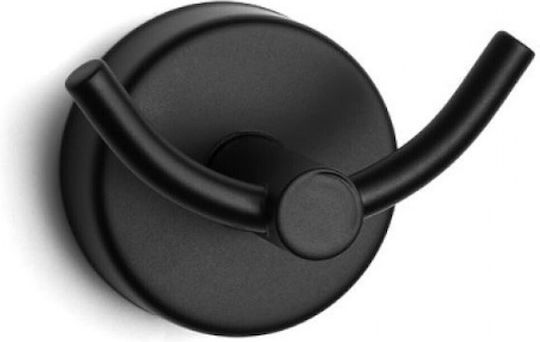 Kapitan Single Bathroom Hook With Screws 4.5x4.5cm Inox Black